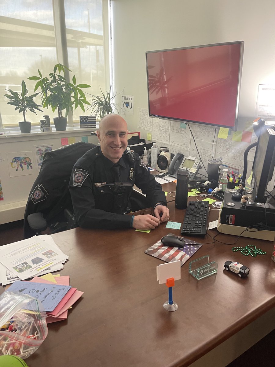 WCSDWHS's tweet photo. Happy National School Resource Officer Day to @SRO_Christman @Whitehall_PD! Whitehall High School and @WCSDZEPHYRS are thankful you are here to support our students, families, &amp; staff! #zephyrtough https://t.co/UAc6nk69oa
