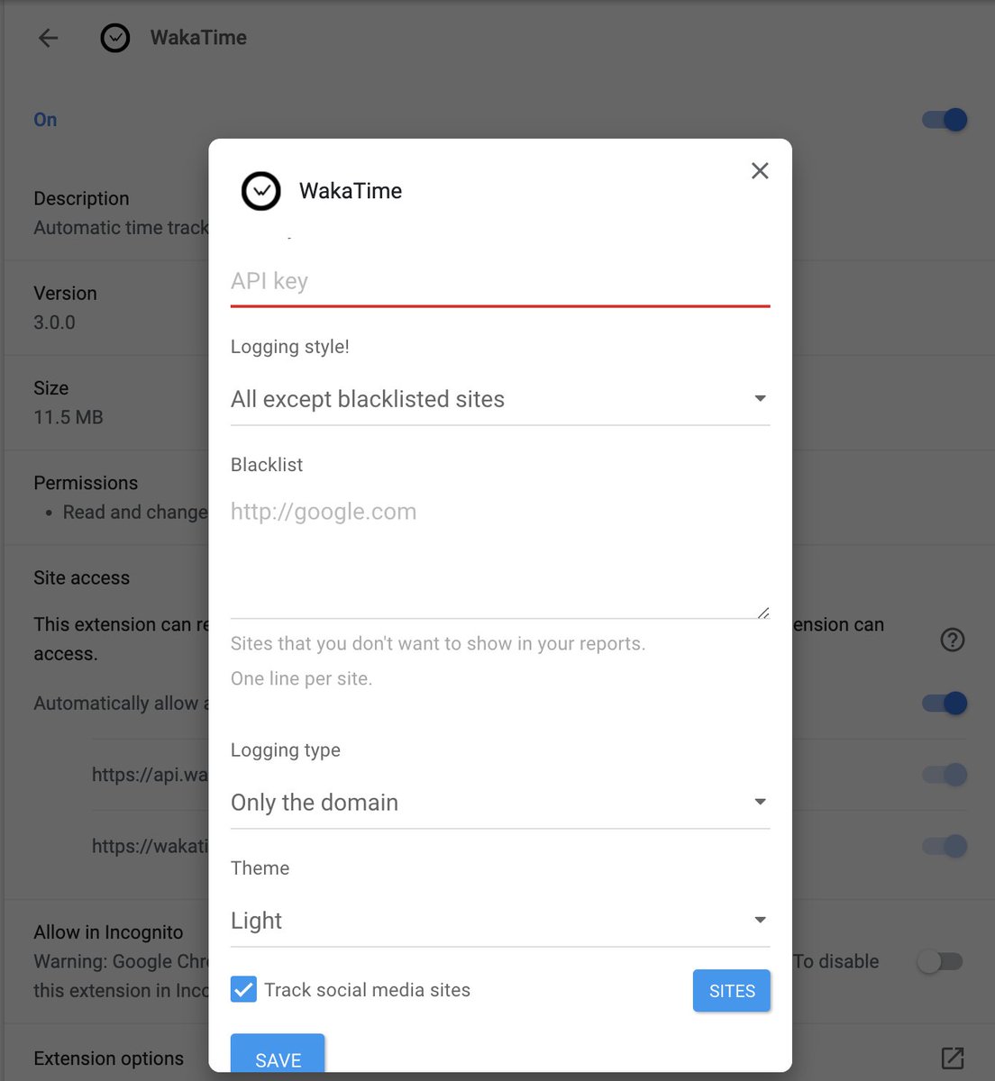 jvelezpo's tweet photo. @rdenan @WakaTime The new version uses api token instead of a cookie, to set it up go to Options and paste you apiKey, and save https://t.co/q0rv4vrKv7