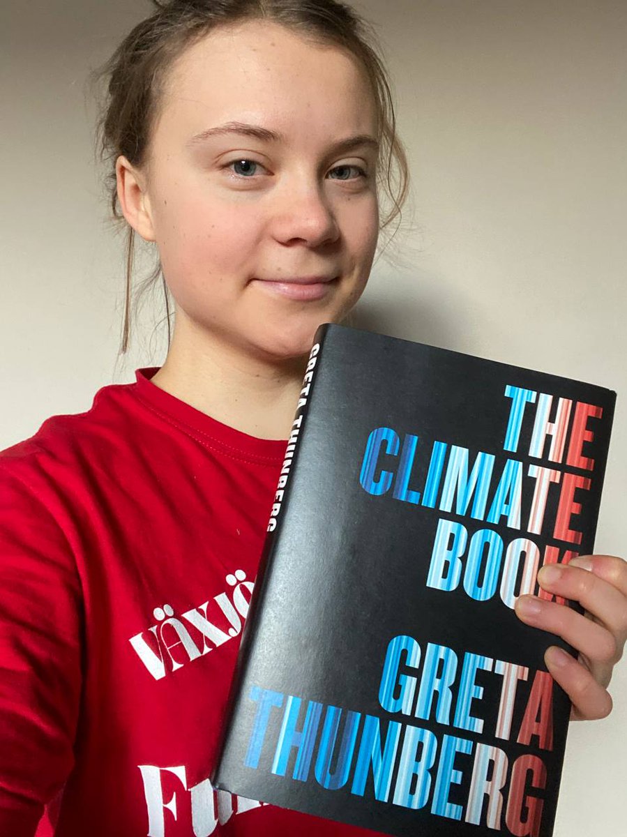 Que dice Greta Thunberg que ha escrito un libro, hecho con fibras de celulosa procedente de la madera de los árboles y que va a ser distribuido por vehículos de transporte de combustible fósil, para darte unas pautas de cómo salvar el planeta.

Y serás feliz.