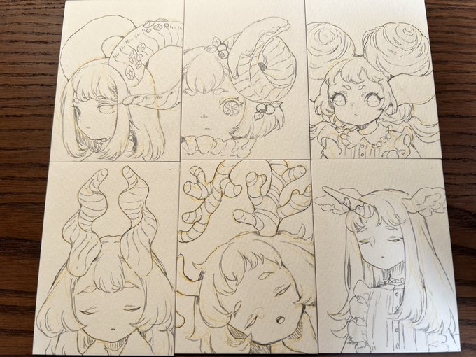 ATC6枚線画 #ガチ制作会 