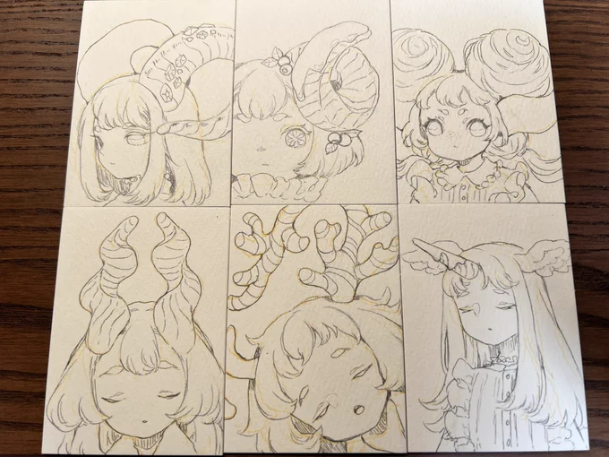 ATC6枚線画 #ガチ制作会 