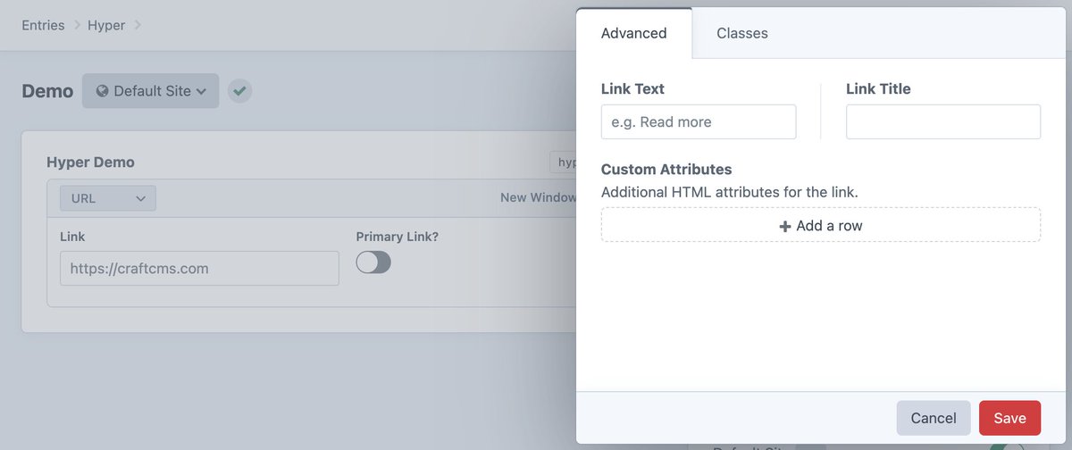 The plugins keep coming! Next up is Hyper — a new link field for #craftcms with multiple links, customizable layouts and lots more. verbb.io/blog/wrangle-l…