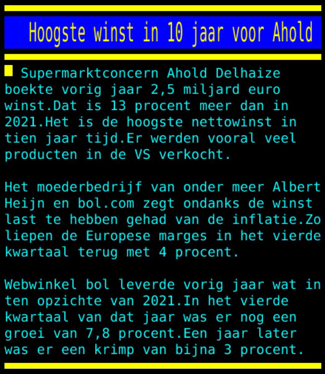 locuta's tweet photo. Twee berichten op één dag waar je mond toch weer van open valt:

‘Hoogste winst in 10 jaar voor Ahold’ (moedermaatschappij Albert Heijn)

En: ‘AH: boodschappen goedkoper als leveranciers prijzen verlagen’

Wat dacht je er van om zelf de prijzen te verlagen? Met je hoogste winst. https://t.co/18oOdlx3WH