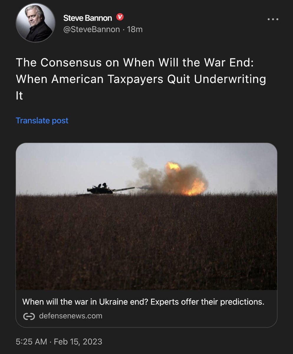 gc22gc's tweet photo. The Consensus on When Will the War End: When American Taxpayers Quit Underwriting It 

https://t.co/THVRAPgsyo https://t.co/fDA11SnXJ7