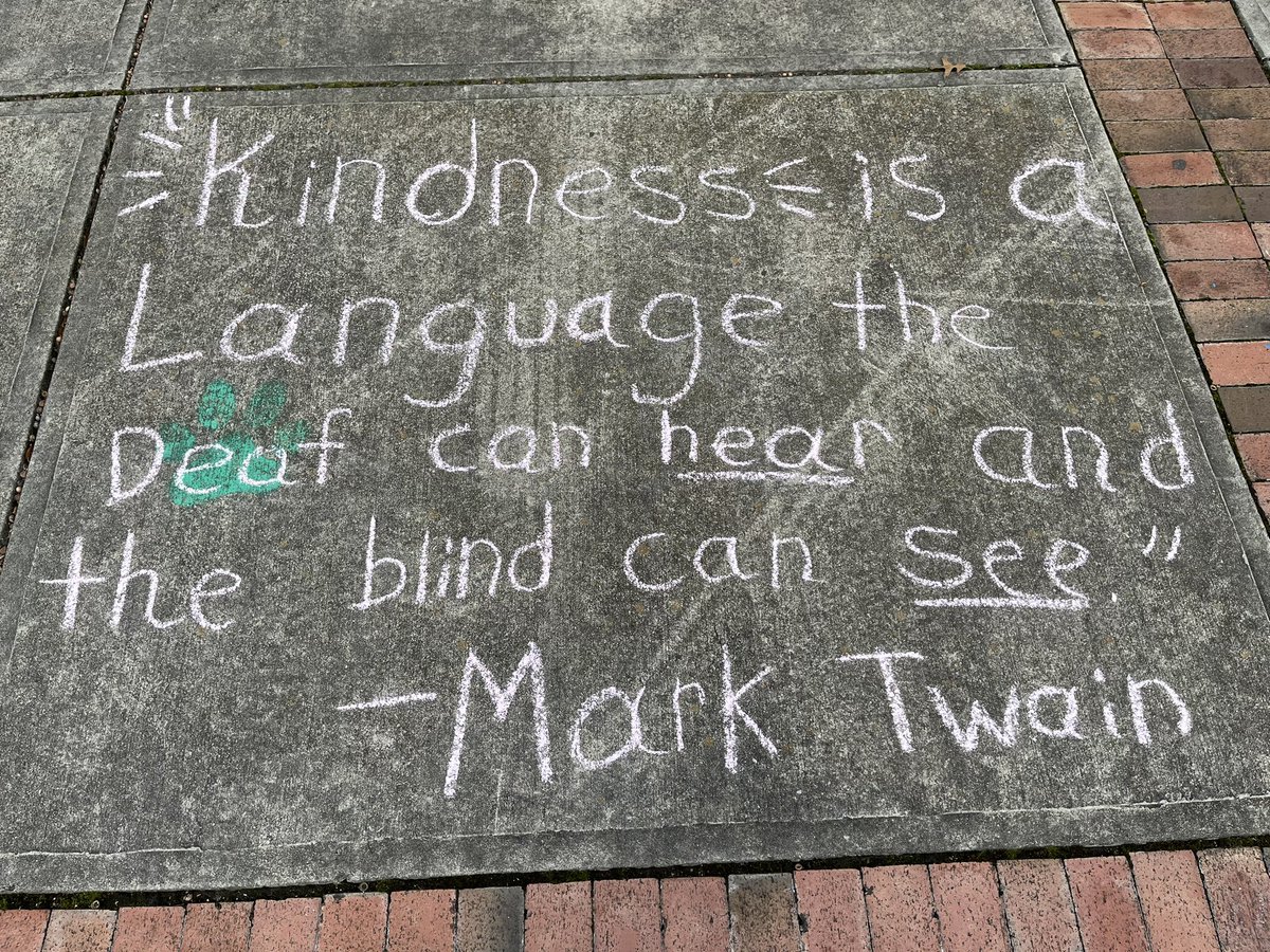 apexmscougars's tweet photo. Spirit Week: It’s “Kindness TIES” Us Together” day. Our Garden Club left us great reminders in the courtyard!
#KindnessWeek https://t.co/SRLnrMLIsF