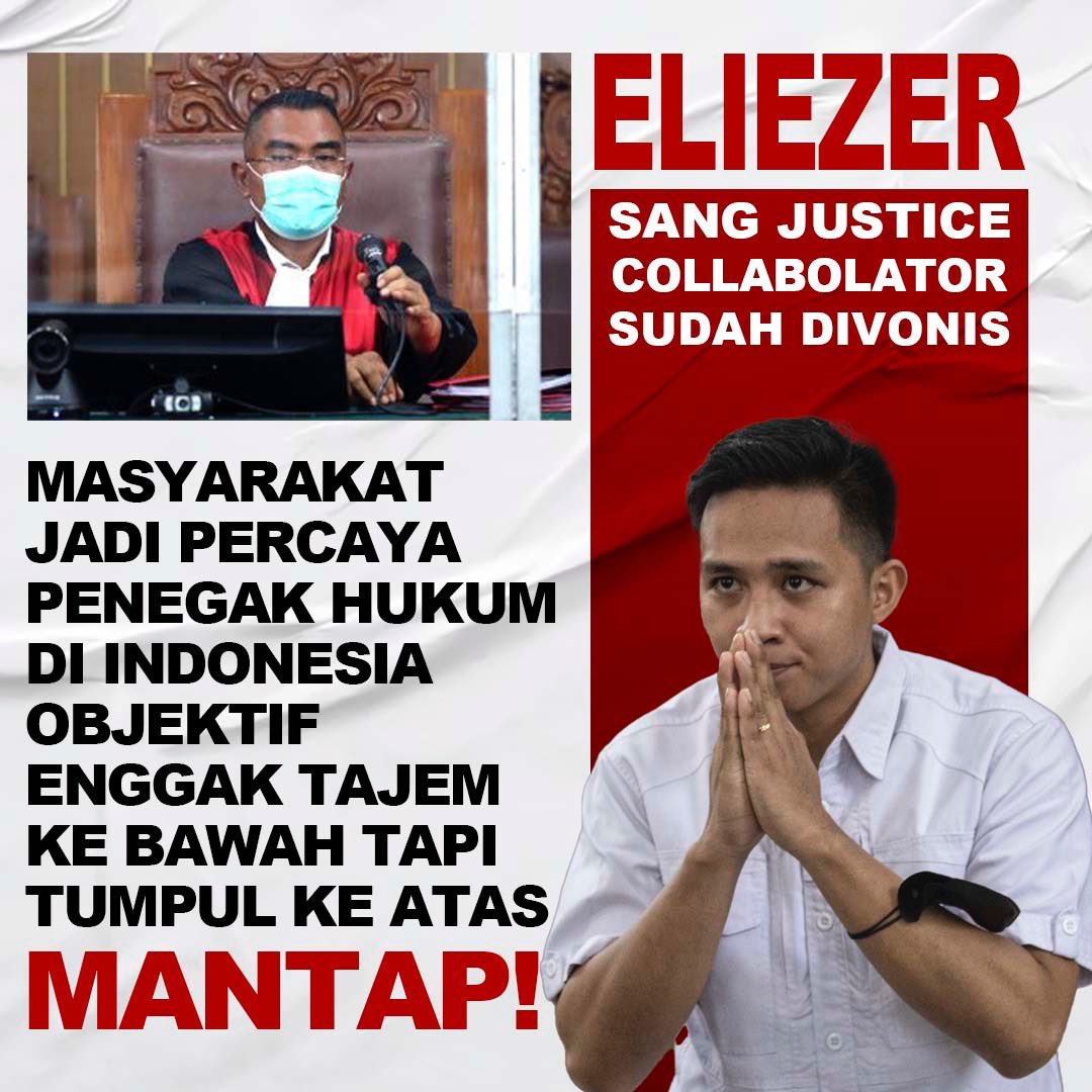 Charlesputho's tweet photo. Terimakasih atas putusan hukum yang objektif, kami jadi percaya pada penegak hukum di Indonesia. 

#VonisPutusanRichardEliezer #AdaApaHariIni https://t.co/UIXOSFvde2