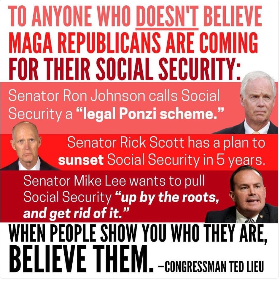 GOP MagaSwamp have repeatedly destroyed the economy&R hoarding all the wealth but at least they want2make it up2us by electing DeSatan raising the retirementAge& ending SocialSecurity 
@ltwlauren
@Len_Future 
@lauraboerman
@36_global 
@Urtoez75_2 
@maestrotimothy 
@sarah_b1999