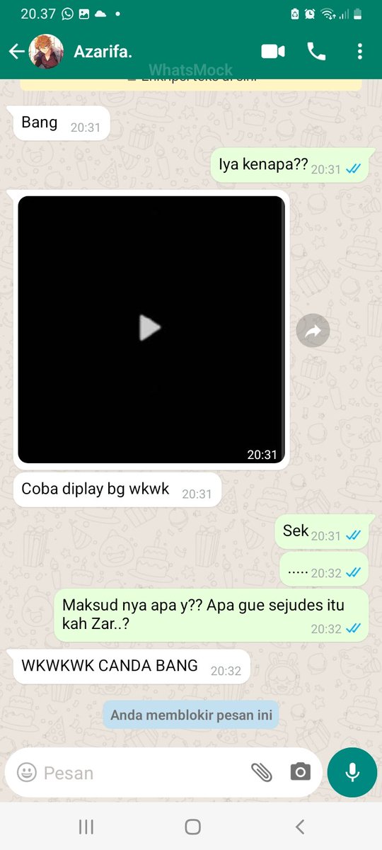 atlantirkahiraa's tweet photo. — #DCKZ onetweet lokal!au

"Perihal Azarifa stitch video." https://t.co/YhKXuj6bUw