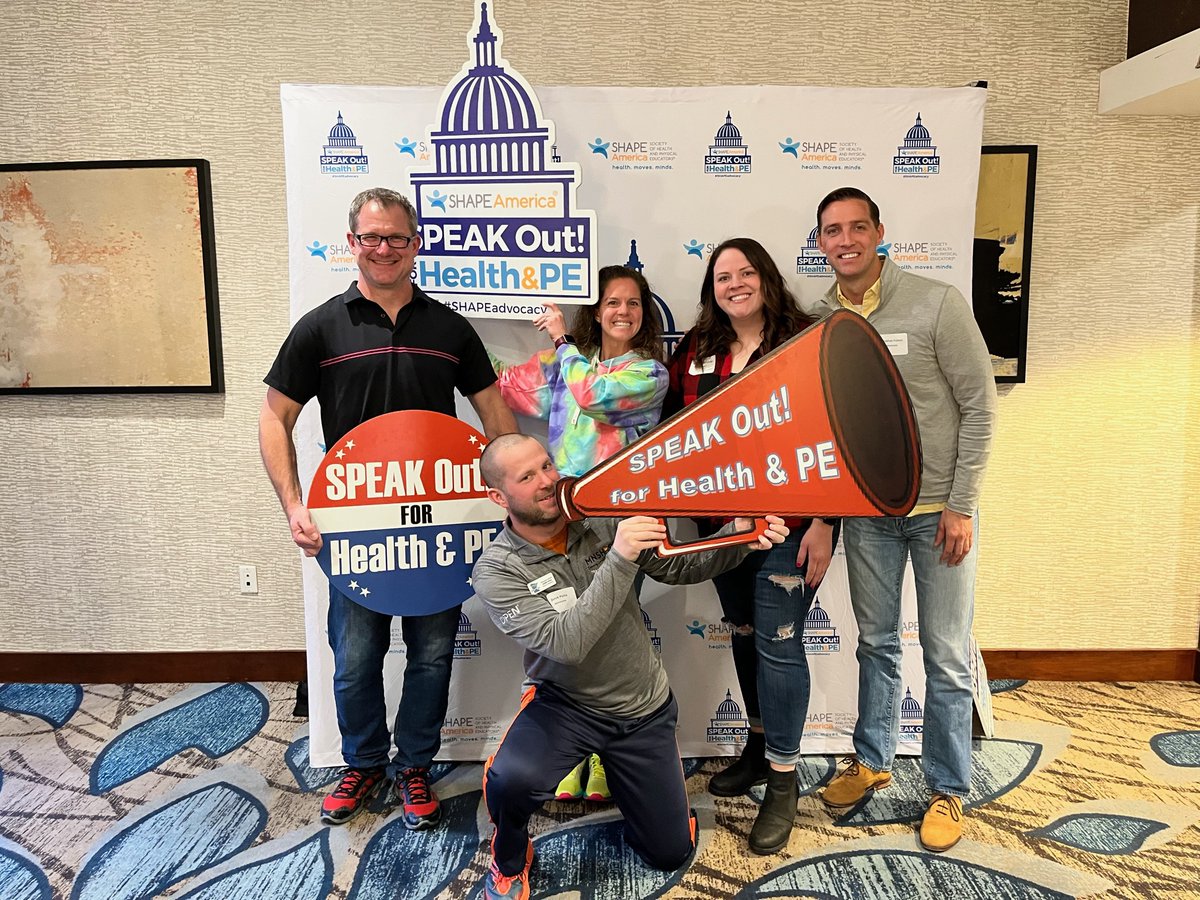 GopherSport's tweet photo. We're at Capital Hill for #SPEAKOUTDay, raising awareness for #physed alongside other leaders across the country! Gopher Brand Director, Jonathan Faloon, and other @MNSHAPE leaders are ready to advocate! #MoreTitleIV #SHAPEAdvocacy #SHAPEVirtual https://t.co/YXl3slmCt3