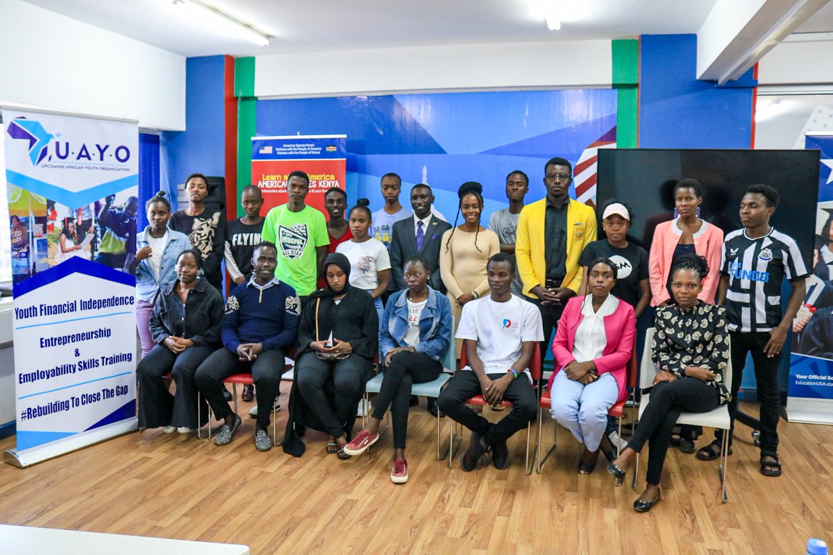 UAYO_'s tweet photo. Today we're excited to announce the launch of the Youth Financial Independence Project! we'll be providing training on entrepreneurship and employability skills to empower young people and help them build a strong foundation for financial independence. @USEmbassyKenya @YPSinkenya https://t.co/6UGx4XmPtv