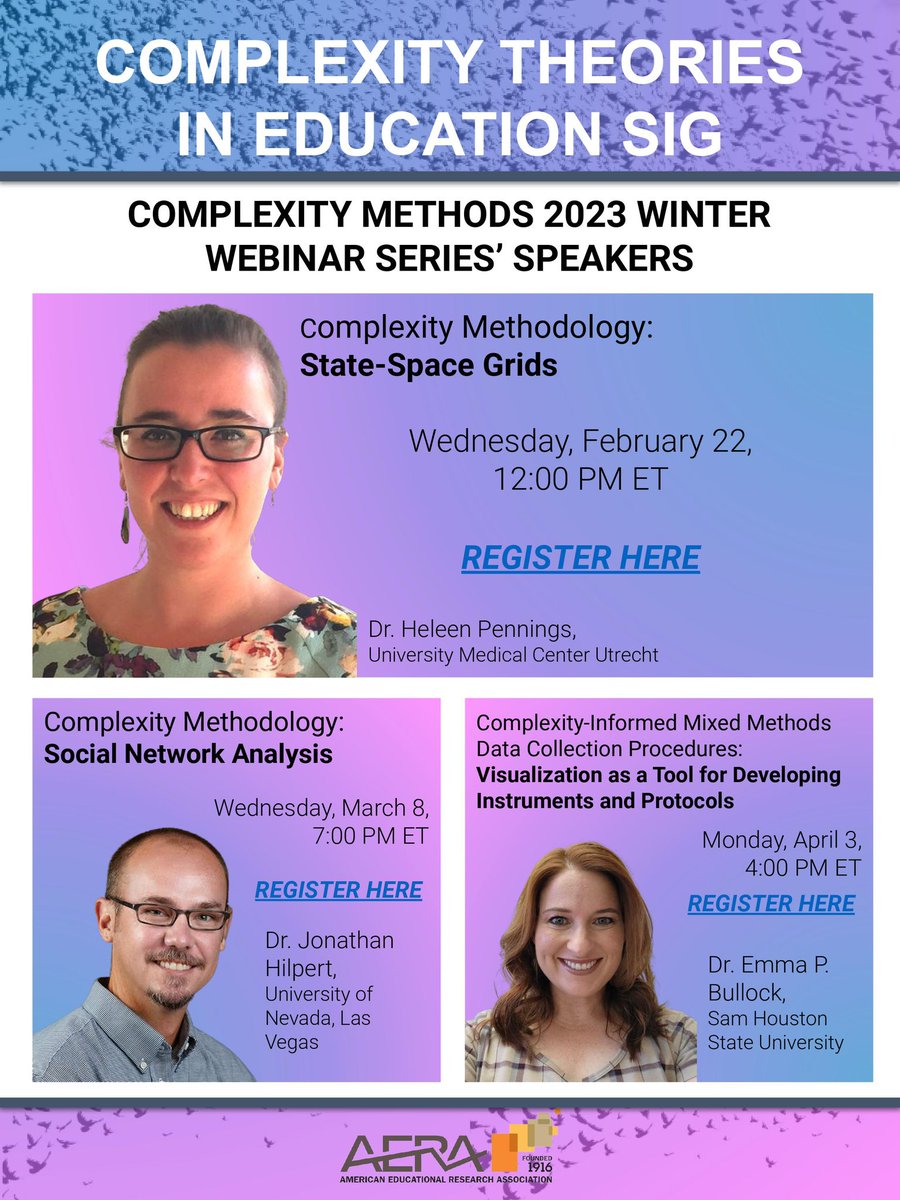 Join <a href="/AERA_EdResearch/">AERA</a>’s #SIG17 on 2/22 for @HeleenPennings’ talk on state-space grids. Register at temple.zoom.us/meeting/regist….

<a href="/AERA_Grads/">AERA Grad Students</a> #AcademicTwitter