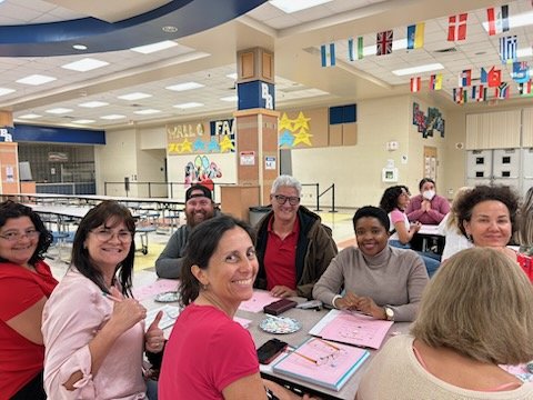 ACEofBocaHigh's tweet image. More highlights from a great day in Adult Education, including several rounds of Valentine's BINGO! Dr. Servos had prizes for all the Adult ESOL winners @servos @ACEofPBC and enjoyed the academic game #ValentinesDay #ValentinesDay2023