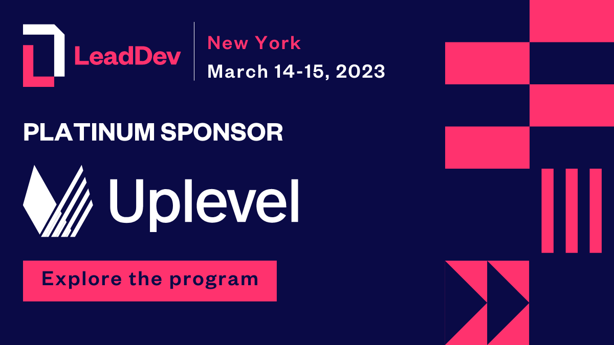 TheLeadDev's tweet photo. Align priorities and work effectively to increase productivity and morale with insights into your engineering organization with #LeadDevNewYork Platinum sponsor @uplevelteam. https://t.co/uK2haNZUYf https://t.co/YftEAL4t36
