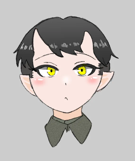兵隊の髪型ってマジで統一されている上に短いので、それをキャラデザに反映させるとドえらく難しくなる。頭頂部付近に髪の毛を残す、いわゆるGIカットが基本なので側面も刈り上げねばならない(画像のでも長い)。帽子被った際には前髪を垂らさせてはいけないし、兵隊というのは予想以上に難しいのだ。 