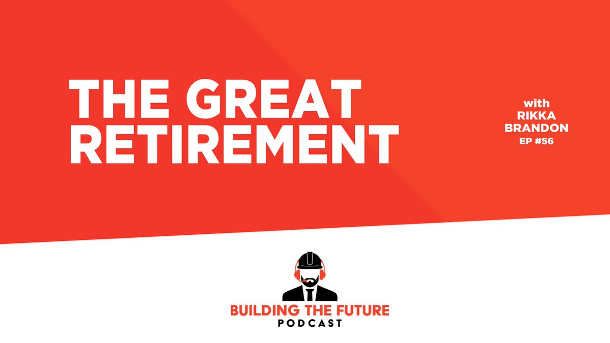 The #Construction industry has faced many challenges when it comes to recruiting &amp; retaining personnel; the largest challenge is #TheGreatRetirement. On ep. 56, Rikka breaks down her 3-S cycle to improve recruiting, hiring, &amp; retaining.
buildingthefuturepodcast.com/ep-56-the-grea…