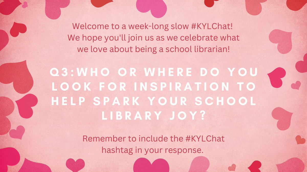 JenGilbert42's tweet photo. Day 3 of our slow chat! Hang in there--where are you looking to for inspiration these days? #kylchat #kasl https://t.co/uJ4YQugZL7