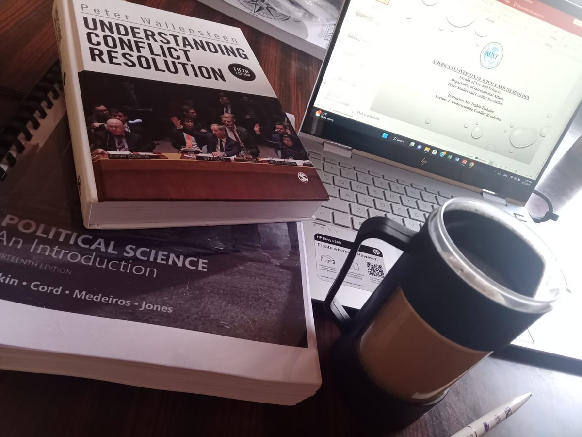 yeghig's tweet photo. Tomorrow I'll start teaching for my 2nd sem at #AUST. I ll be teaching "Intro to PSC" &amp; "Peace Studies &amp; Conflict Resolution". The 2nd course will be a combination of some minicourses &amp; case studies that I studied in 🇸🇪 at @UU_Peace &amp; @Forsvarshogsk
#academia #teaching #back2uni https://t.co/y7CuAL2cJw