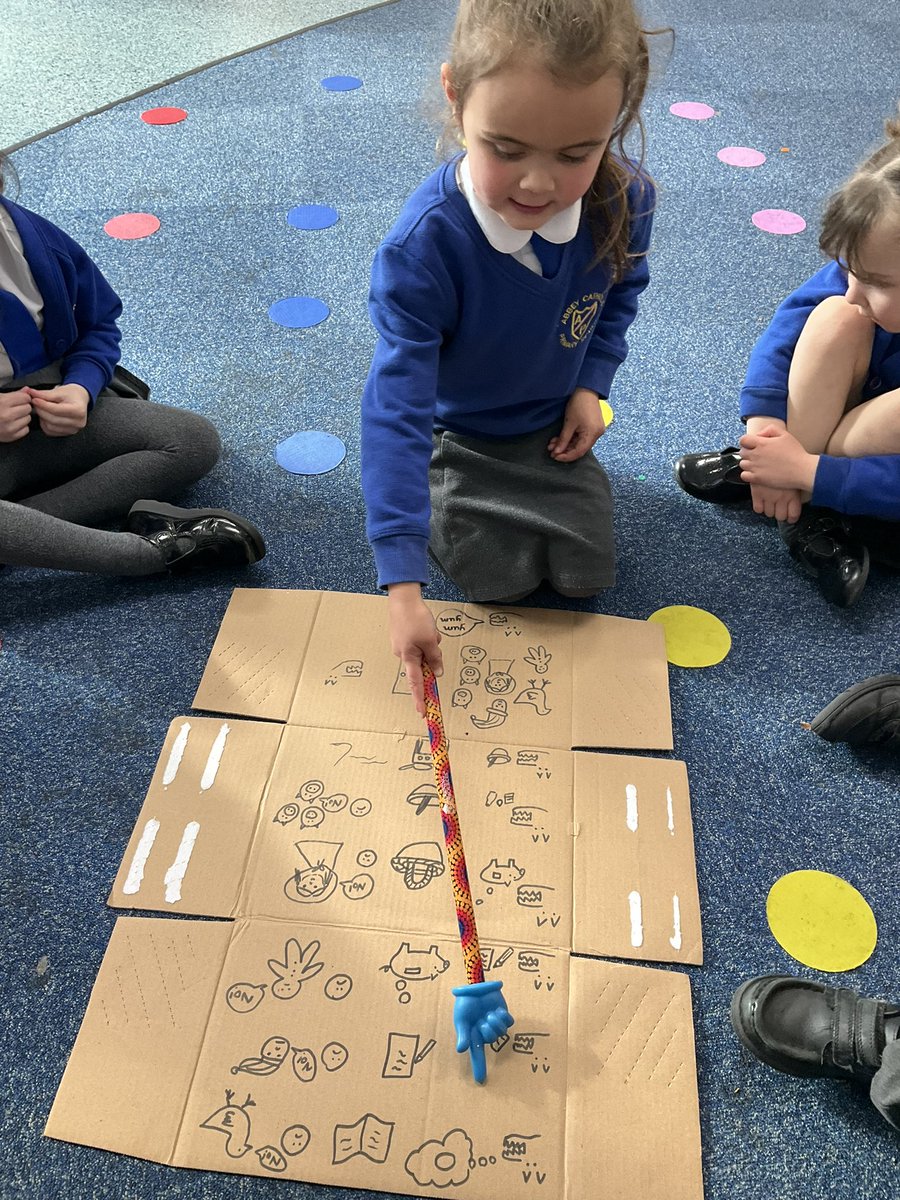 AbbeyPrimary's tweet image. #rec are using a story map to retell the story of ‘Mr Wolf’s Pancakes’ in #wellcomm #communicationandlanguage #reading