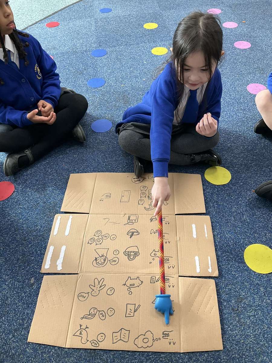 AbbeyPrimary's tweet image. #rec are using a story map to retell the story of ‘Mr Wolf’s Pancakes’ in #wellcomm #communicationandlanguage #reading