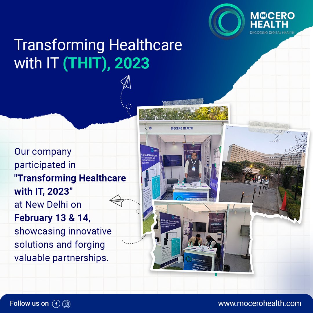 MoceroHealth's tweet photo. New Delhi, where more than 500 #healthcare & IT professionals were in attendance.
#MoceroHealthsolutions #THIT #THIT2023 #THITConference #TransformingHealthcarewithIT #digitaltransformation #delhi #Globalhealth #DigitalHealth #transforminghealthcare #digitalhealthcarelandscape https://t.co/Xpiwx6vGgW