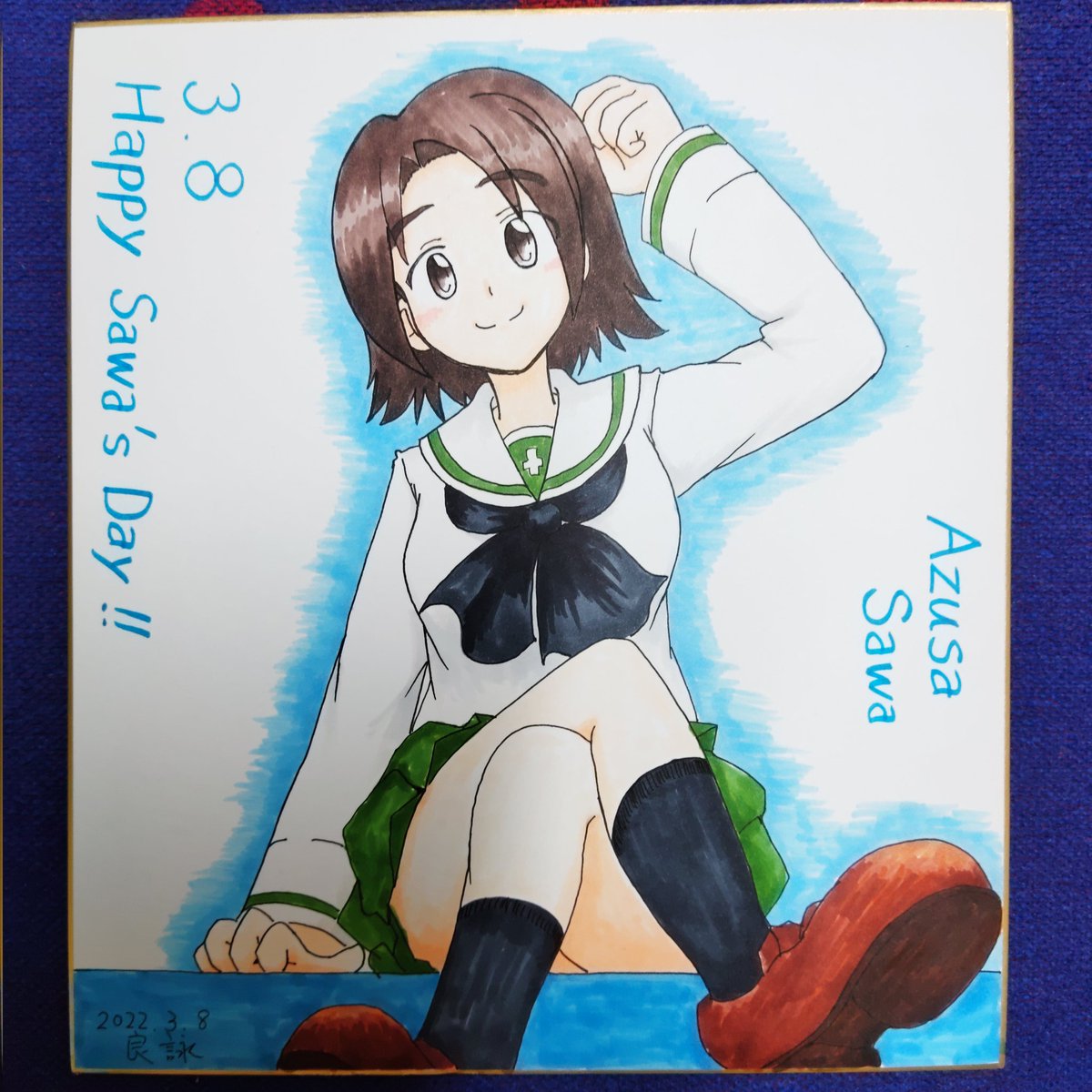 #ガルパンの最推し教えて
実は澤ちゃんです～!w 