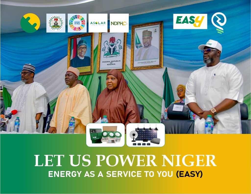 asolar_ng's tweet photo. The second phase of the POWER NIGER project is now underway. An action plan meeting was held at the Niger State Government House to #LightUp the off-grid communities.
Governor Abubakar Sani Bello & representatives from #SDG and #Asolar senior managers were in attendance. https://t.co/EFZiZvPBts