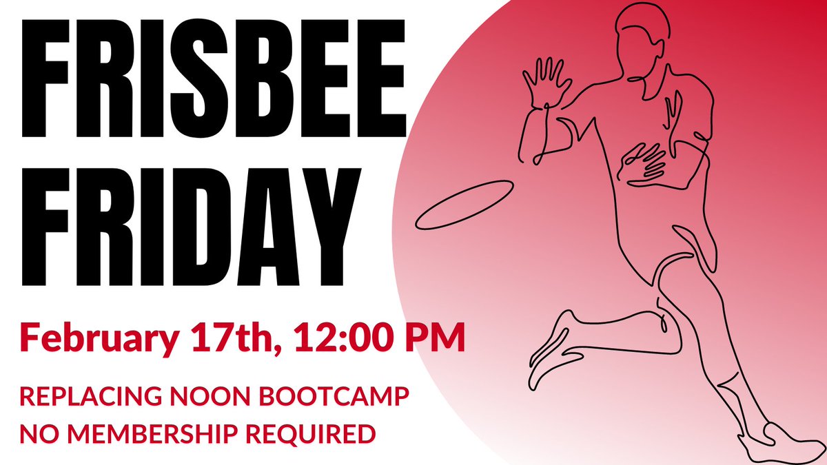It's TIME 🥏

OI Performance and Poet are hosting a Frisbee Friday, February 17th from 12-1PM! 

Game will be held at our facility. Frisbee will be replacing the Noon Bootcamp Class, so there will be no workout at this time. 

Hope to see you all there!