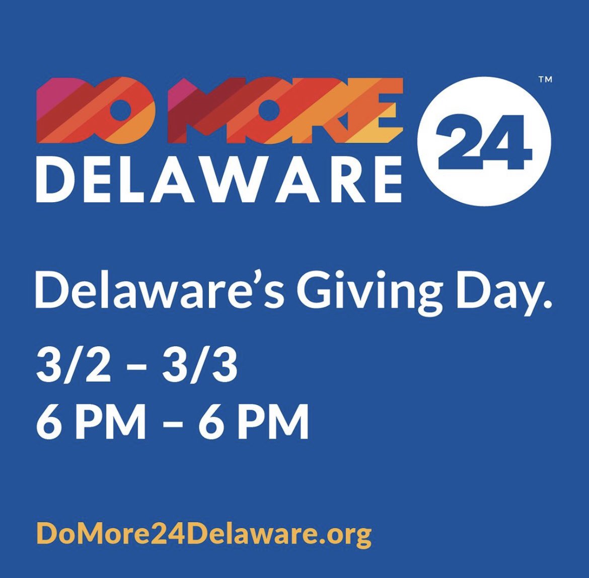 We are excited to join the #DoMore24DE fundraising event once again! With your generous support, we can reach our goal of $5,000. Our services make an impactful difference, and your support helps!