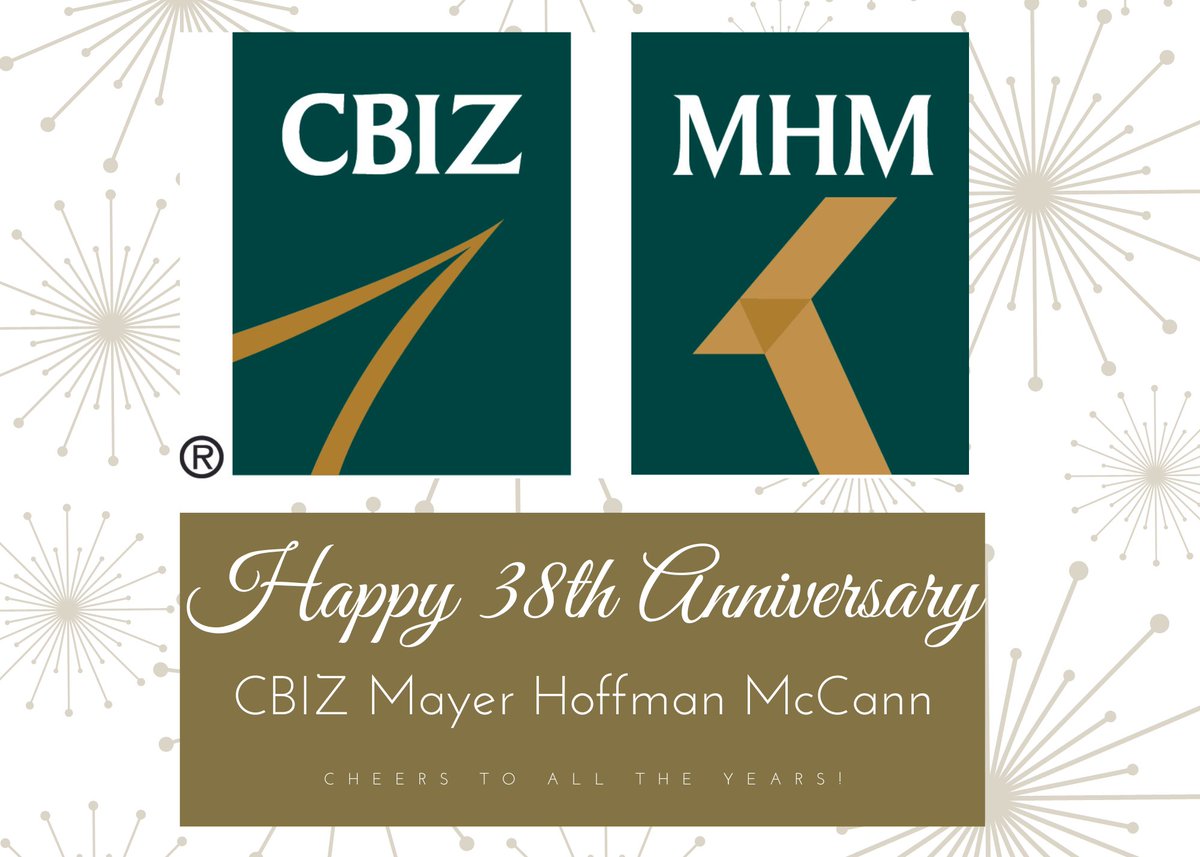 VccaInc's tweet photo. Happy 38th Anniversary to our Member: CBIZ Mayer Hoffman McCann! #CBIZ #MayerHoffmanMcCann
#38years #VCCAMember https://t.co/g4oFMRxSm6
