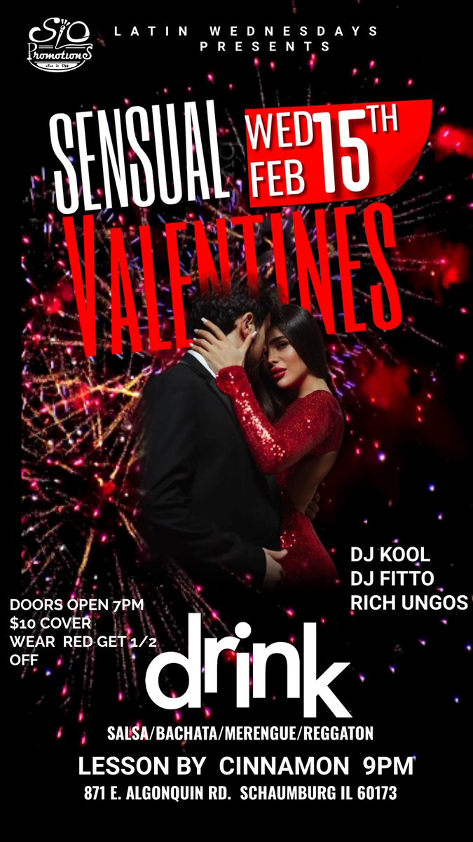 ❤️‍🔥 Keep The Romance Going

#nightclub #club #chicagosuburbs #chicagoarea #drink #valentinesday #vday #latin #latinnight #latinwed