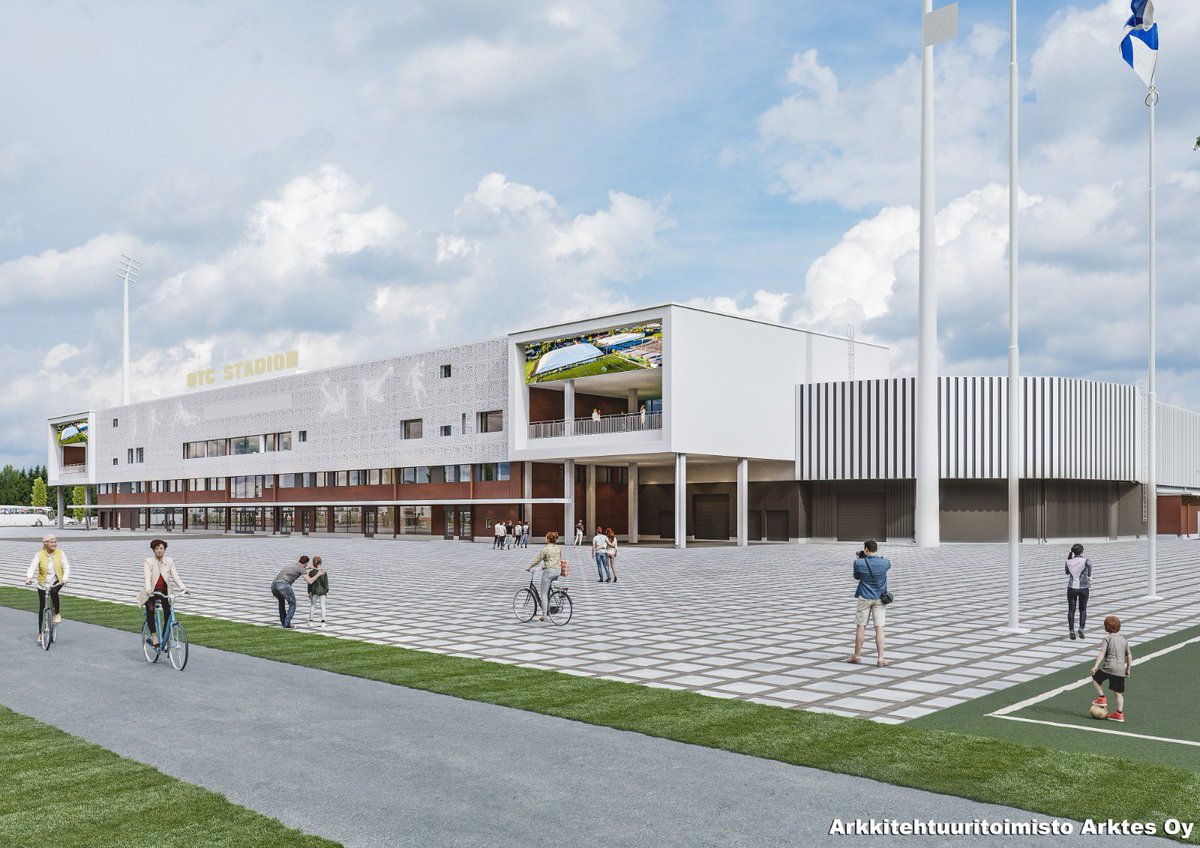 1/2

Aika moni on kysynyt miltä tuleva jalkapallostadion tulee näyttämään? 

Tässä muutama Arkkitehtitoimisto Arktes Oy:n tekemä luonnos.

#otcstadionoy #jalkapallostadion #stadion #oulu #acoulu #palloliitto