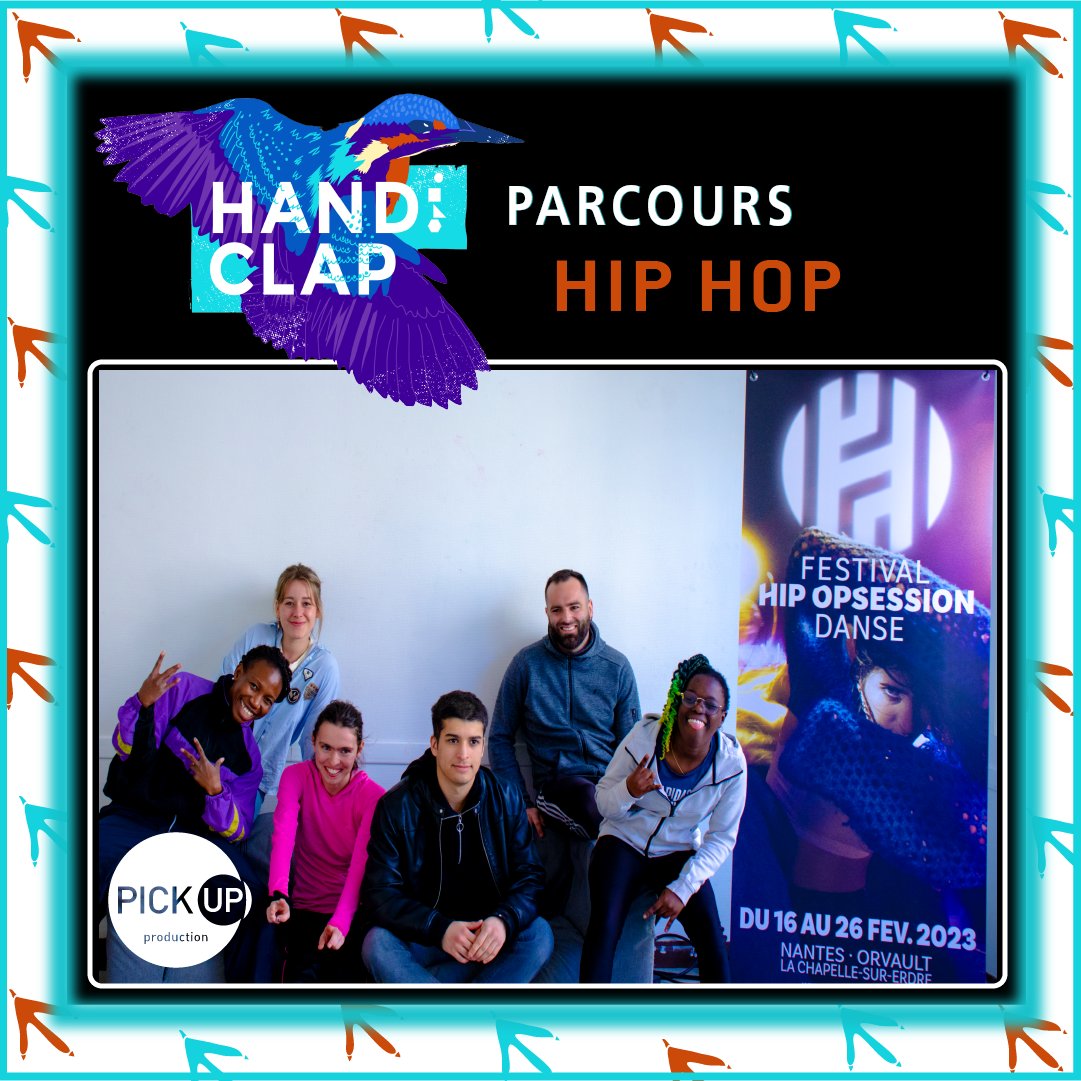 >> PARCOURS HIP HOP : Festival Handiclap 2023 x Festival Hip Opsession Hier matin et aujourd'hui, @PickUpProd a accueilli les jeunes de l'IME de Val-Lorie dans leurs locaux. Au programme : Ateliers découverte autour de la danse et culture Hip Hop, animés par Fatima !