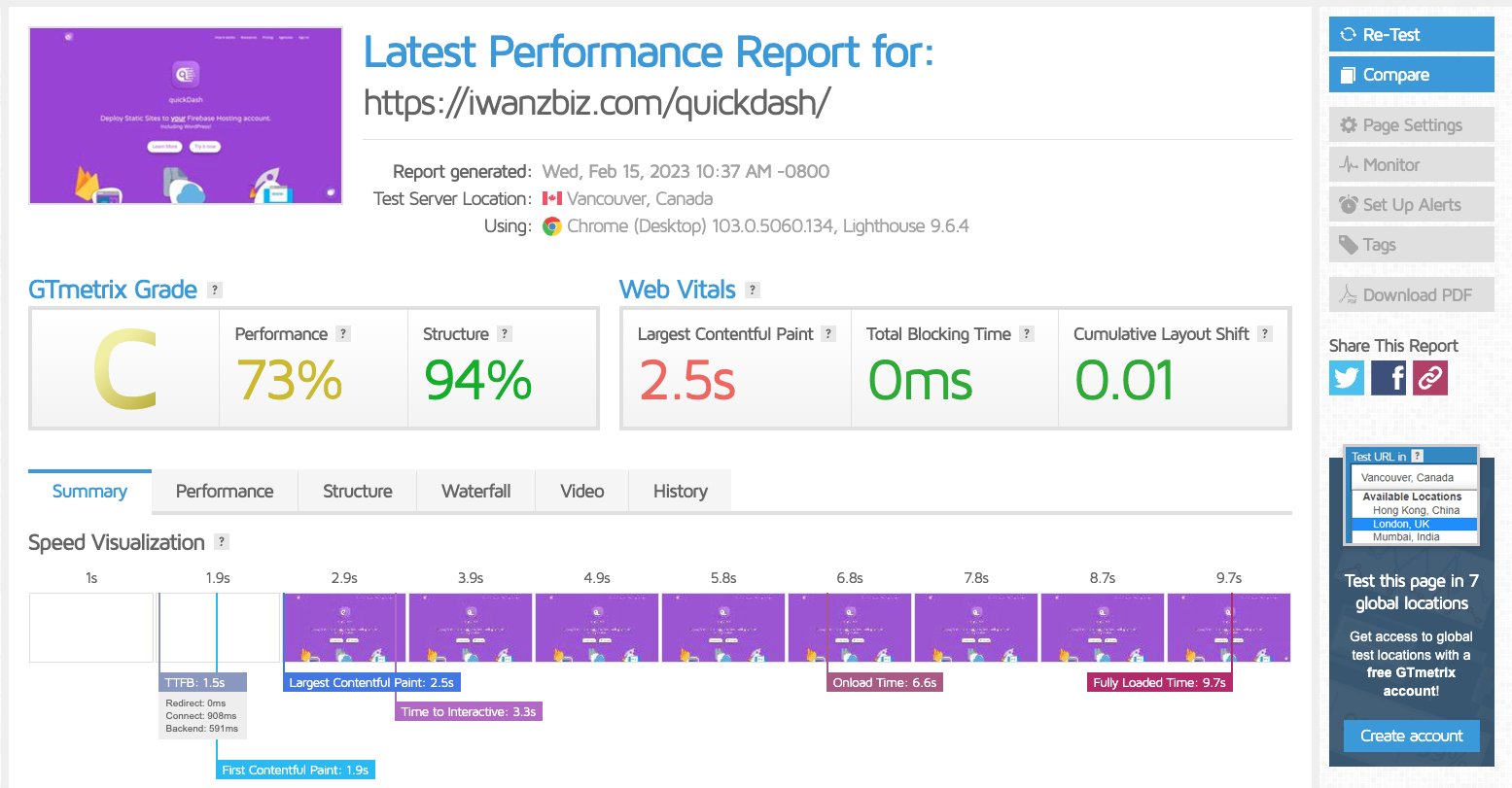 quickDash (quickDashDeploy) / Twitter