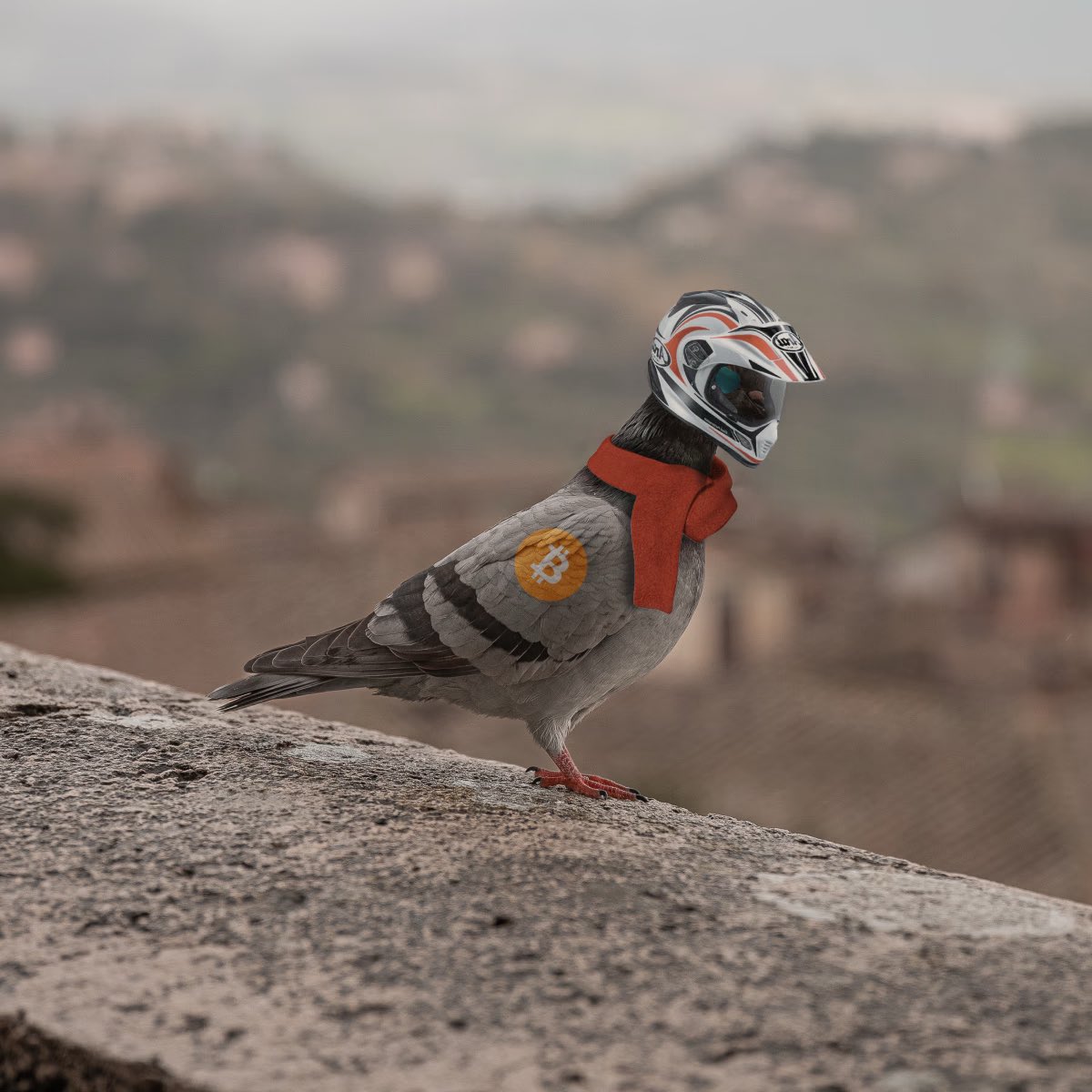 RealHato's tweet photo. Hey folks, have you seen the new #Ferrari?! It's sleek, it's stylish, it's... not a #pigeon. Yeah, I remember when I applied to be the official mascot, but apparently "bird poop on the hood" wasn't the look they were going for. Btw! Wings flapping for you! #sf23  #hatoinfluencer https://t.co/lZr7DfX8Ai
