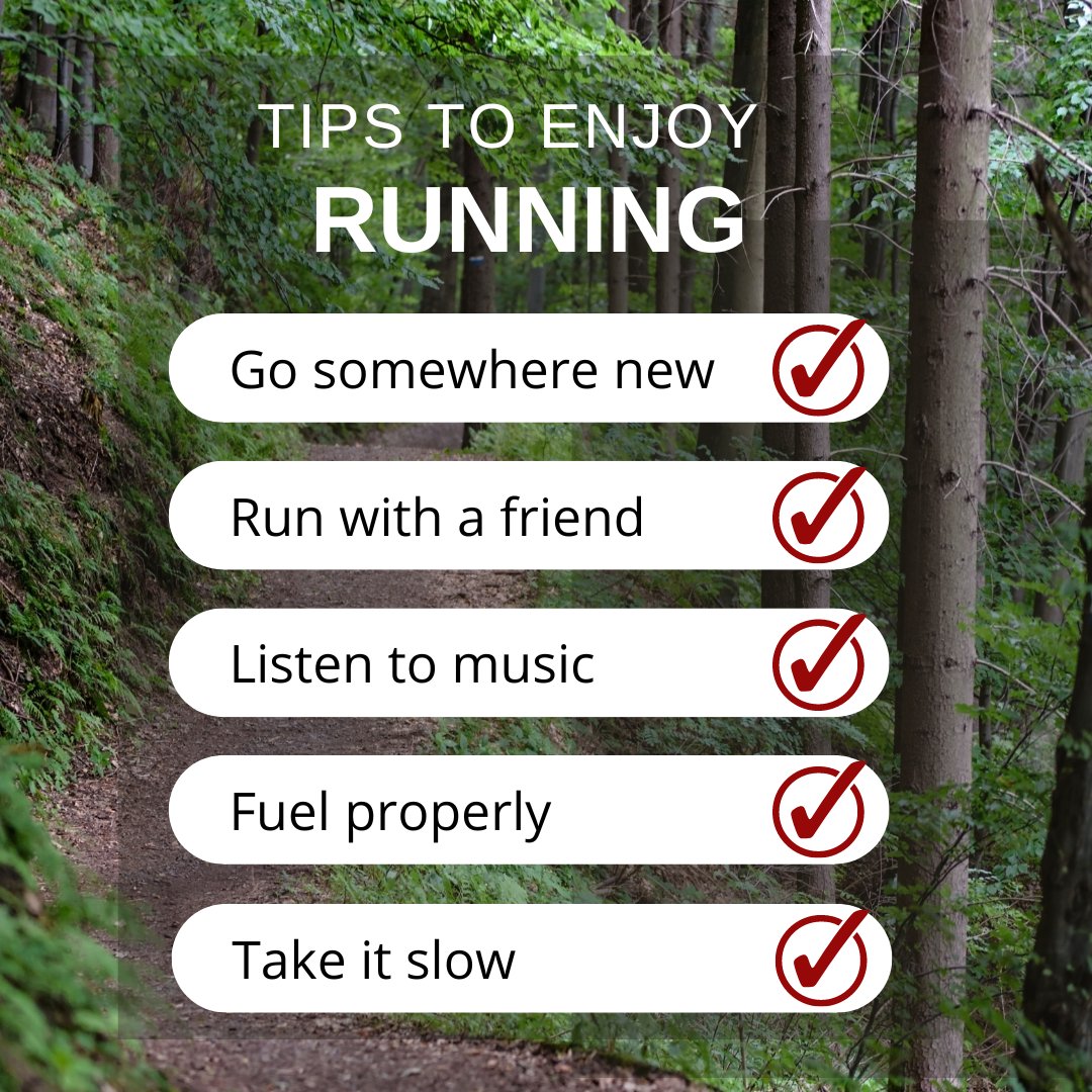 WeiselRacing's tweet photo. Try out one of these tips to make your next run more enjoyable!

#running #fitness #Training #onlinecoaching #trackandfield https://t.co/e7eE0w5b0N