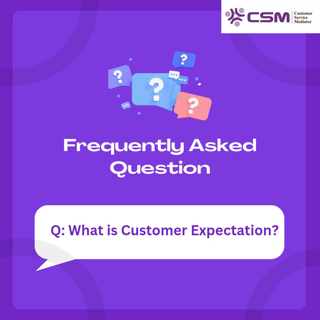 Customer expectation refers to the expected perceived value, behavior, action, or benefits that customers seek when purchasing a good or availing of a service.

#customersatisfaction #customerexpectation #customerservice #customer