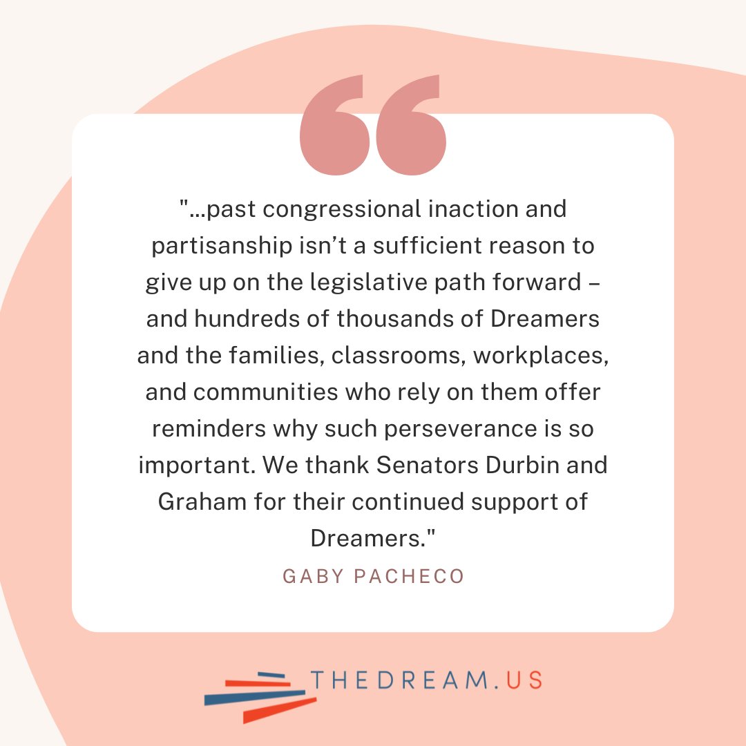 TheDream.US Reacts to Bipartisan Introduction of Senate #DreamAct - Read our full statement here: thedream.us/news/thedream-…
#undocumented #DACA #DreamAct2023 #Dreamers #Homeishere