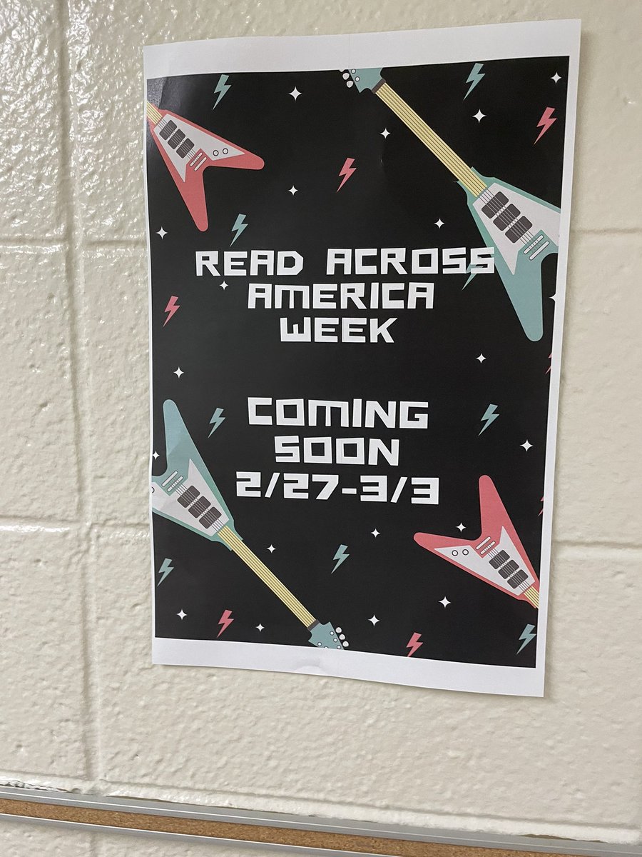 13shanson's tweet photo. Guth is getting ready to celebrate Read Across America Week 2/27-3/3🎸📚♥️ #readytorock @GuthElementary  @PennridgeSD https://t.co/xDPOTQ0QZL