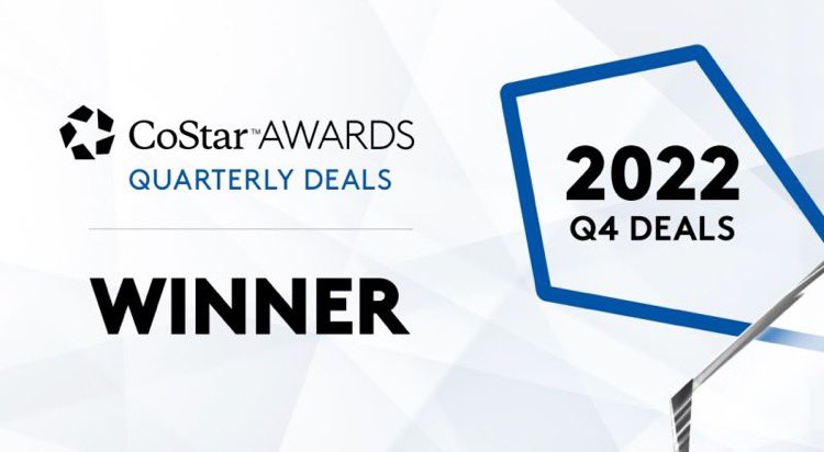 We have won the CoStar UK ‘Quarterly Deals Award’ for Q4 2022, based on 2 ‘Top Leasing Deals’. Thank you <a href="/CoStarUK/">CoStar UK</a>!