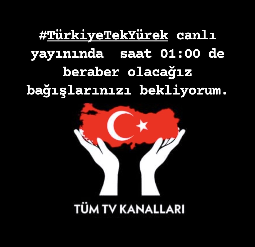 Bağışlarınızı bekliyorum #TürkiyeTekYürek