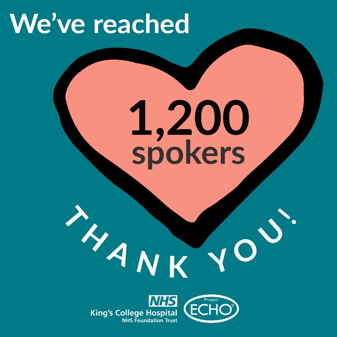 Our King’s ECHO Family is getting bigger. We have reached 1200 spokes 🥳🥳🥳. Welcome to the new members! <a href="/KingsECHO/">King’s ECHO Project</a>  #KingsECHO #ProjectECHO, #education #training #LiverHealth