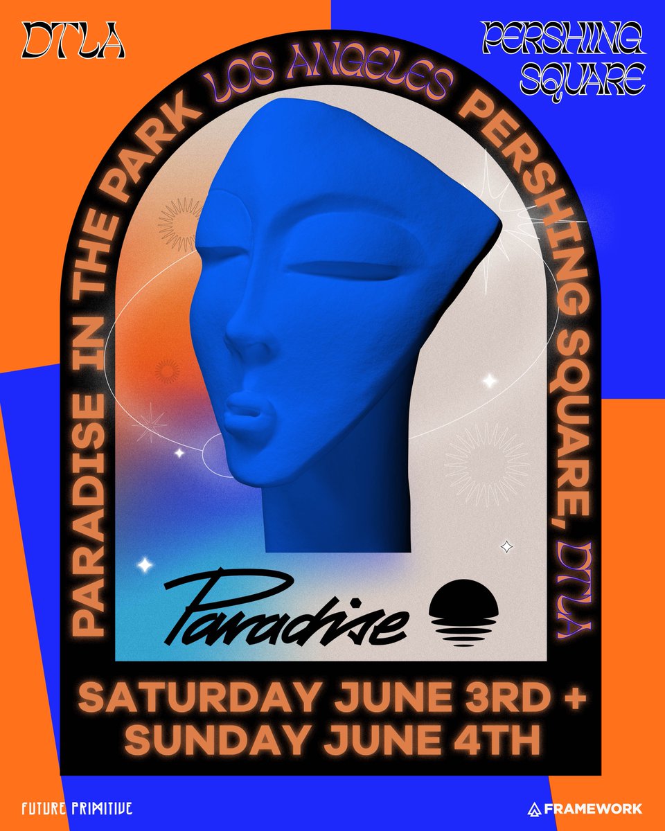Returning to Los Angeles for 2 Days
2 Different Lineups on June 3rd & 4th
Tickets On Sale Now
💙🌴🧡

@futureprimitivela
@thisisframework