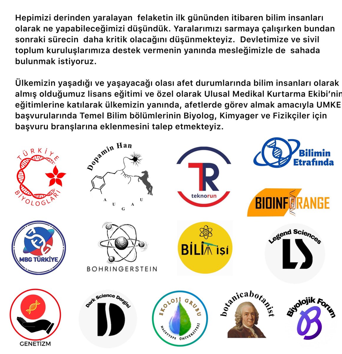 Türkiye Biyologları (@trbiyologlari) on Twitter photo 