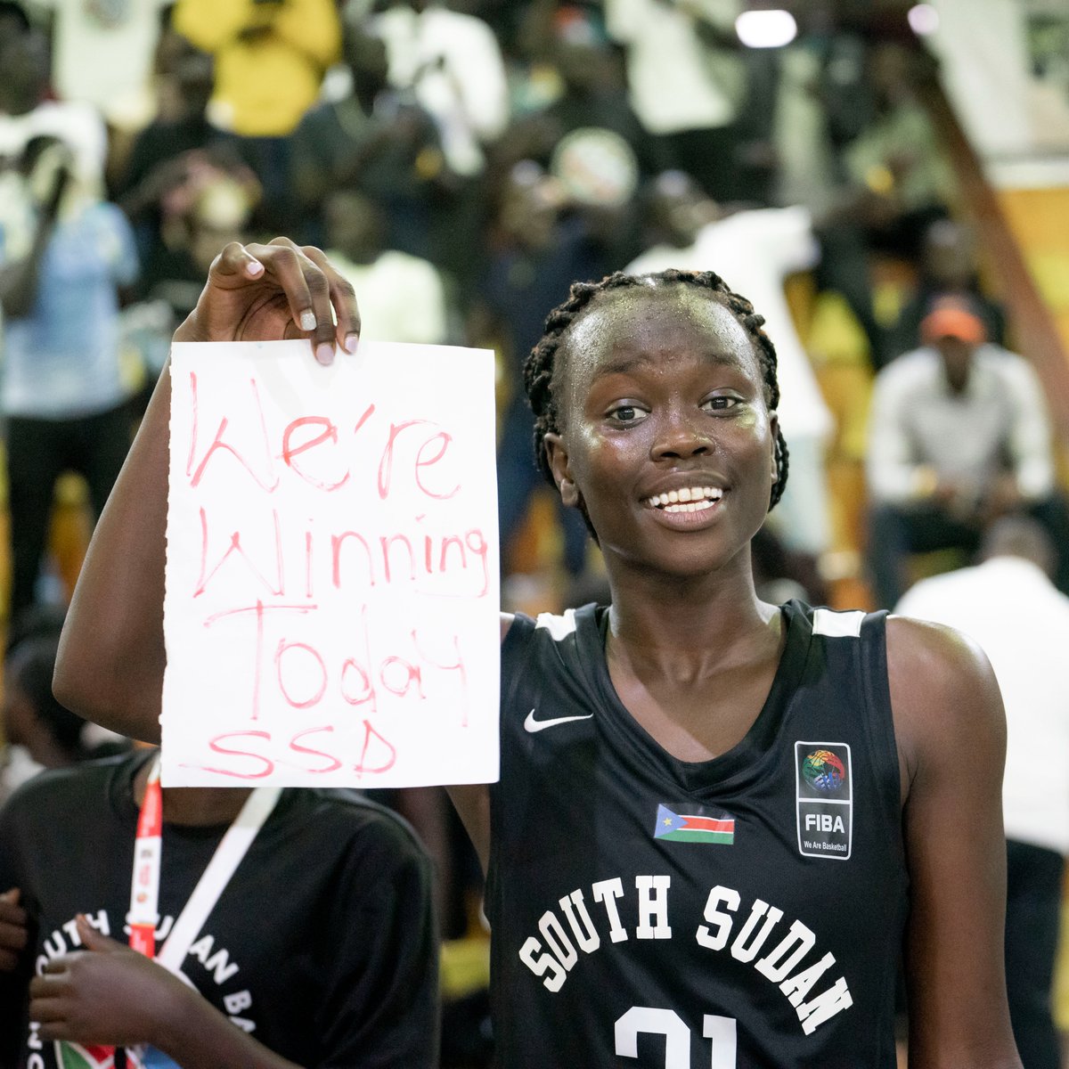 YEP! ✍️

The women from South Sudan just made history by winning their first ever game 🇸🇸

📸 <a href="/afrobasketwomen/">FIBA Women's Afrobasket</a> Qualifiers