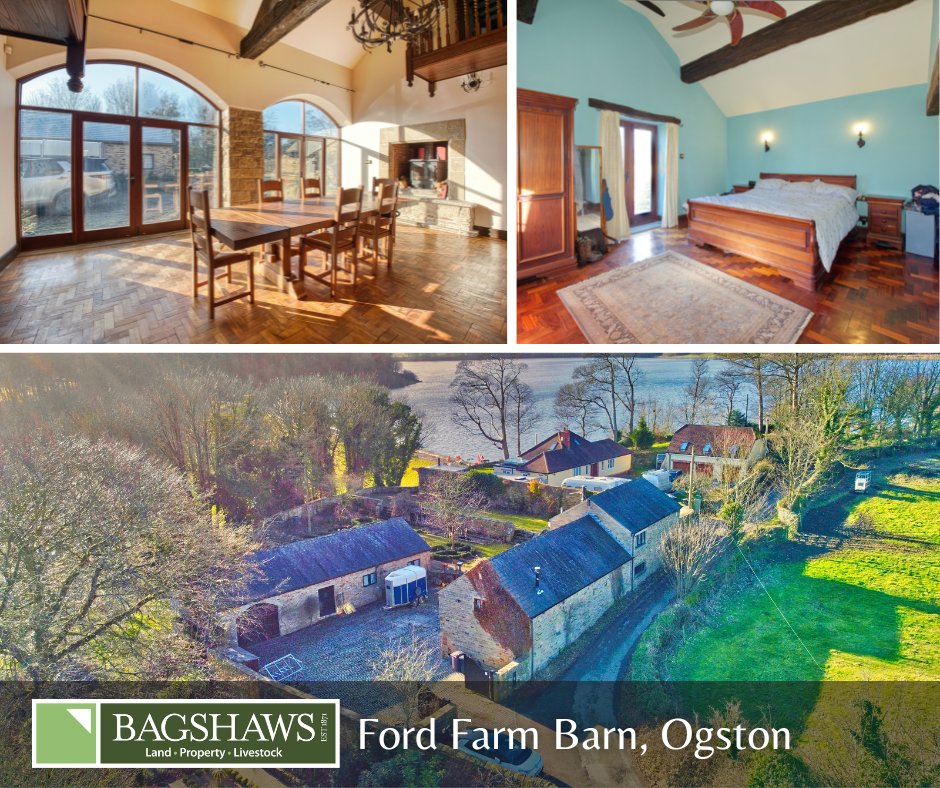 🏠 Property of the Week 📍 Ford Farm Barn, Ogston A traditional country property Views over the reservoir. 3 bed detached barn conversion, A detached 2 bed annex Plus lots more!! Guide: £825,000 For more info: bit.ly/3xmosSi ☎ 01629 812777