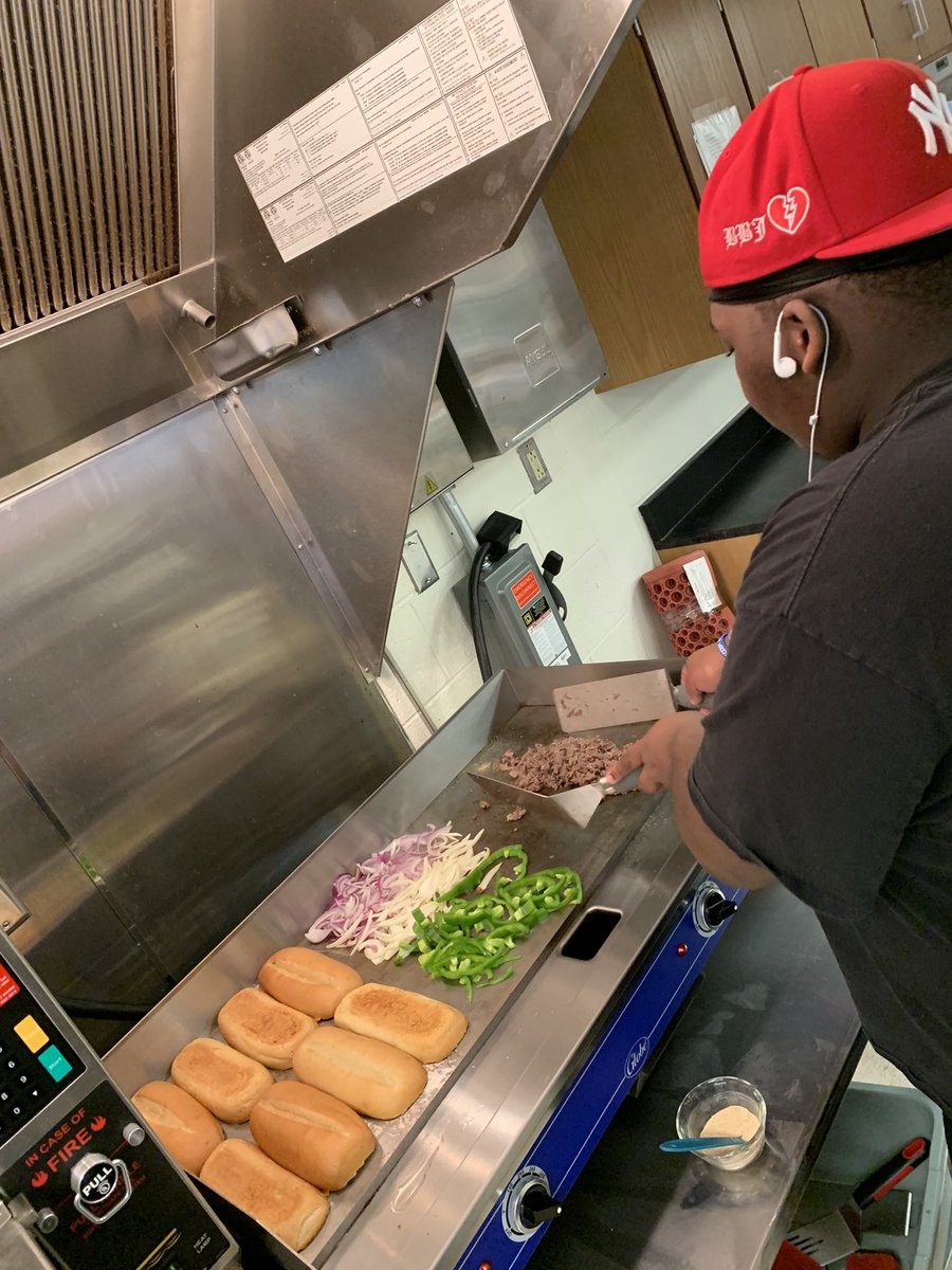 Cheesesteak making in Full Effect!! South High Get Ready!!