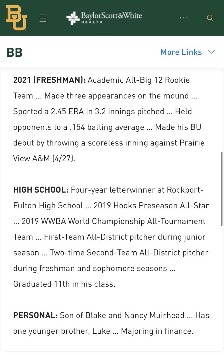 With the <a href="/NCAABaseball/">NCAA Baseball</a> season beginning this week, @RfPirate Baseball Players and Coaching Staff want to say “GOOD LUCK” this season to our own <a href="/acmmuirhead/">Adam Muirhead</a>!! Continue to REPRESENT for <a href="/BaylorBaseball/">Baylor Baseball</a>!! Love and miss you brother! #OnceAPirateAlwaysAPirate
