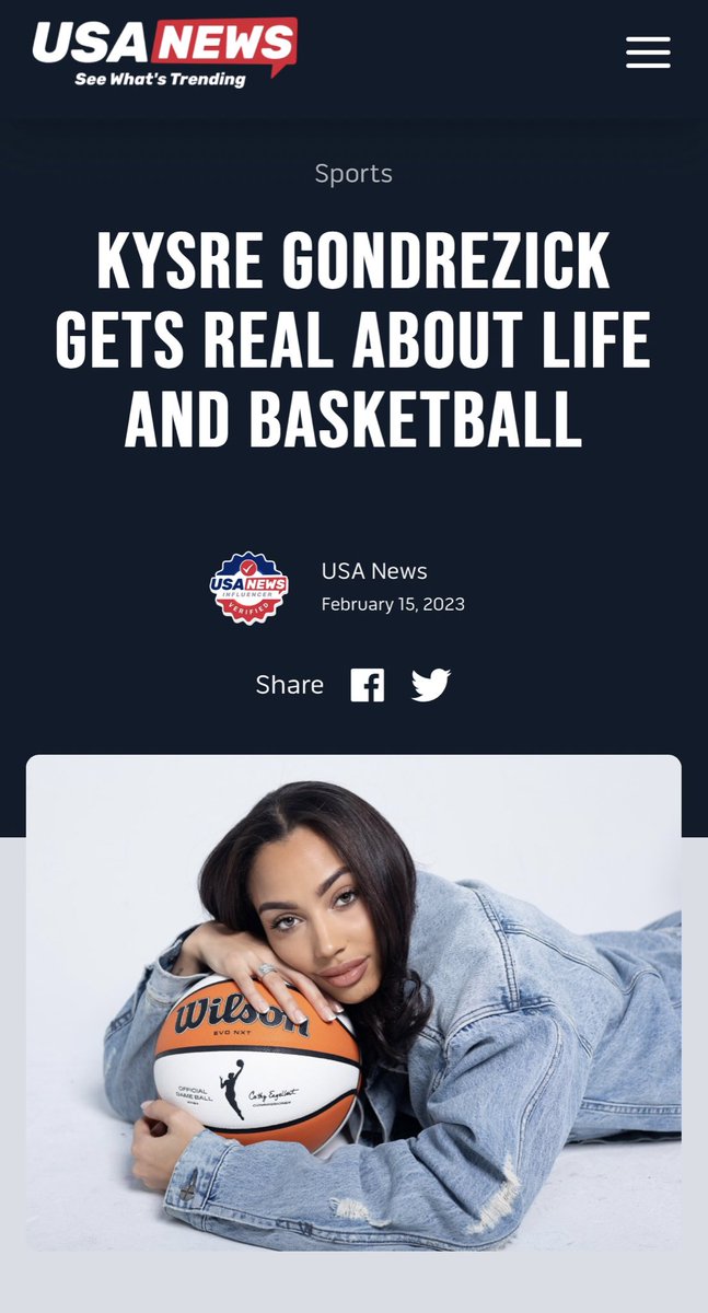 Thank you <a href="/USANewsTweets/">USA News</a> for making me the #1 Sports Cover Story and giving me the opportunity to be able to tell my own story. Check it out now! 

usanews.com/sports/Kysre_G…