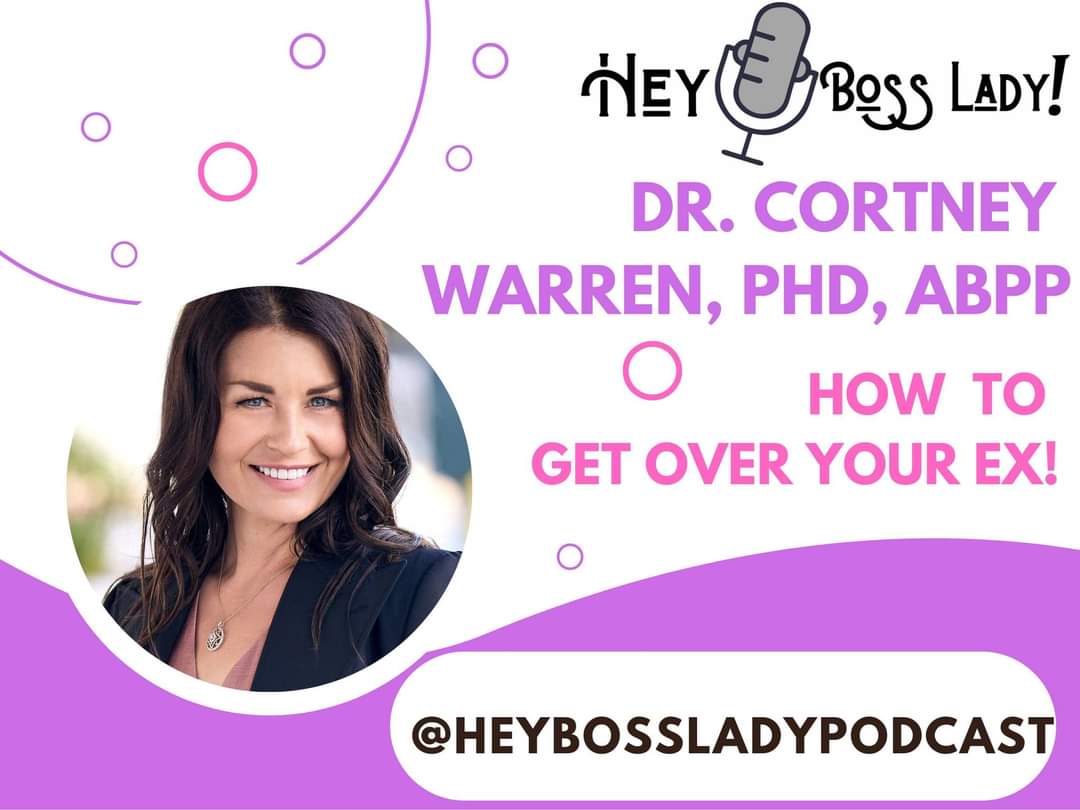 HeyBossLadyPod's tweet photo. NEW EPISODE!! This week on Hey, Boss Lady  co-hosts @DrSuccess  Andrea Goeglein and Kristi Atwater met with a licensed clinicial Psychologist Cortney Warren. She is also the author of a new book, “Letting Go of Your Ex”. Link in our bio for more information. https://t.co/orKuAnEab6