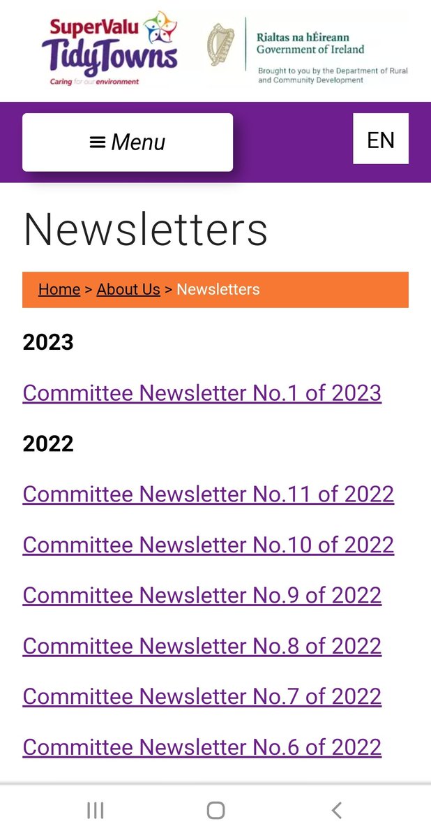Issue 1 2023 of the <a href="/TidyTownsIre/">Supervalu TidyTowns Competition</a> is now available, read interesting articles. To be in with a chance to win a <a href="/SuperValuIRL/">SuperValu Ireland</a> GiftCard send your articles &amp; photos 📸 to tidytowns@drcd.gov.ie

tidytowns.ie/wp-content/upl…

#supervalutidytowns23 #OurRuralFuture